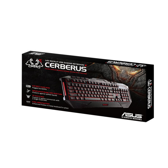 Buy Asus Cerberus LED Backlit Red / Blue USB Gaming Keyboard Buy Asus Cerberus LED Backlit Red / Blue USB Gaming Keyboard